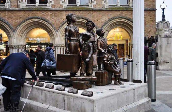 Kindertransport-Denkmal London Liverpool-Street