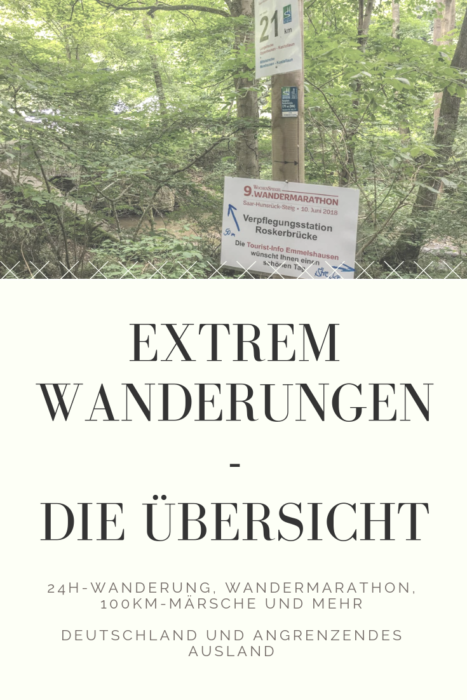 Pinterest Extremwanderungen Übersicht
