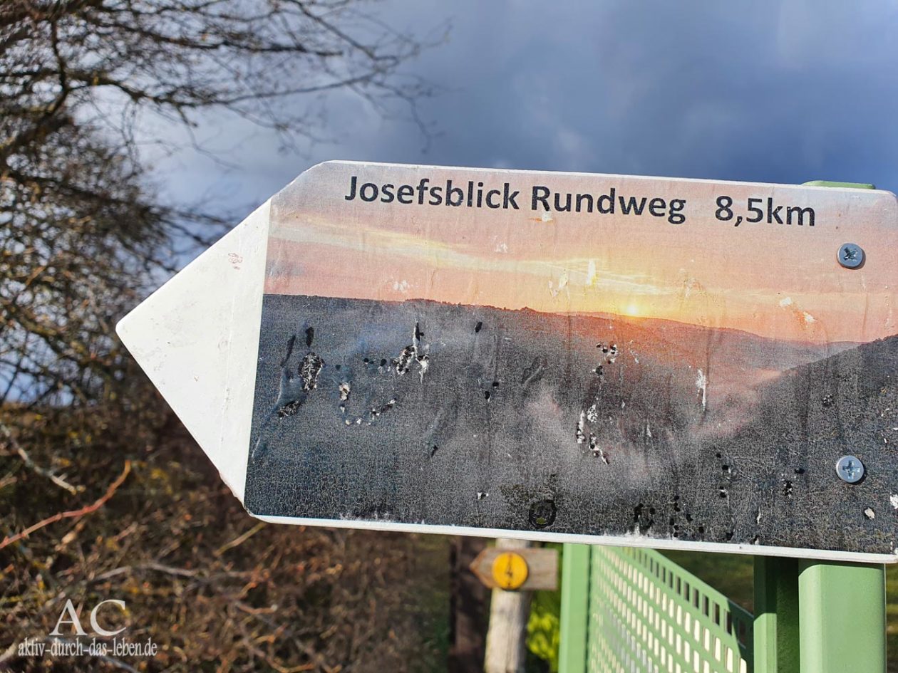 Josefsblick Rundweg Schild