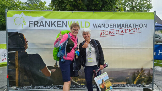 12. Frankenwald Wandermarathon Ziel